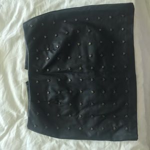 Leather mini skirt. Used in great condition!!